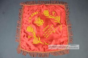WW2 US Army Sweetheart Pillow