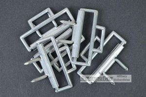 Repro German aluminium officer belt hardware with pins