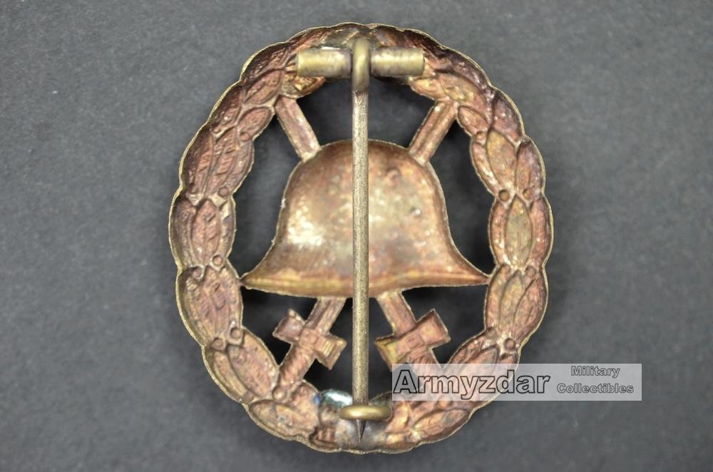 WW1 Verwundetenabzeichen in silber 'cut out' — image 2