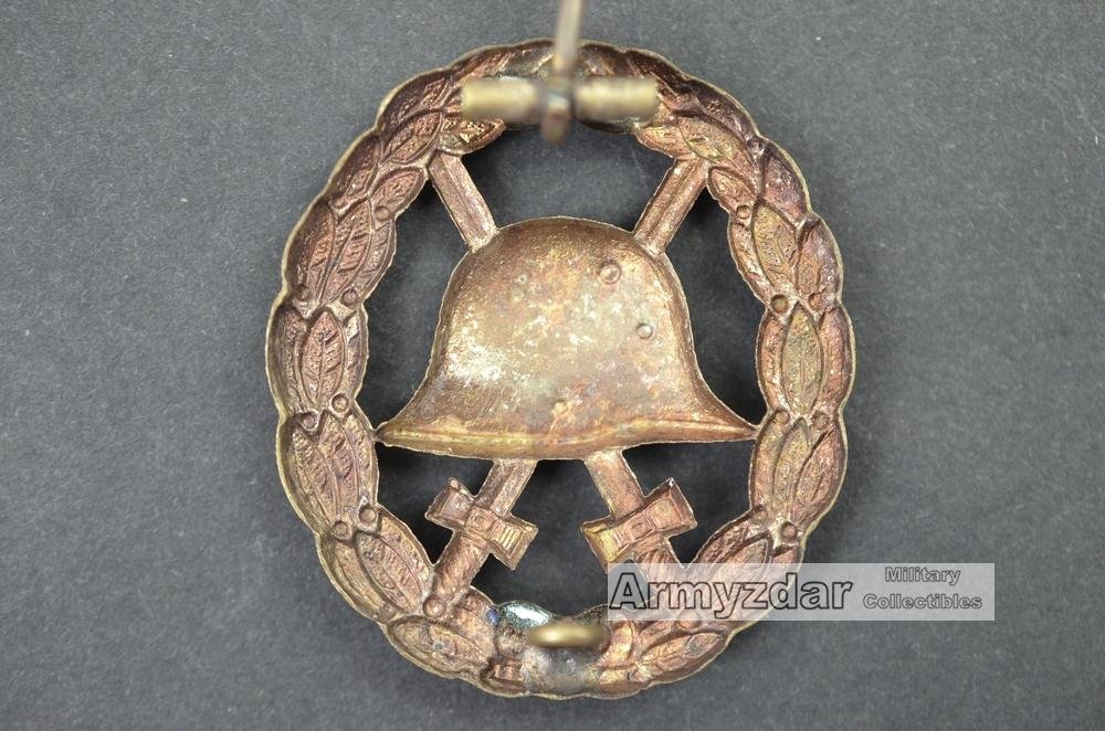 WW1 Verwundetenabzeichen in silber 'cut out' — image 3