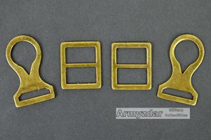 Repro WW1 German chinstrap brass hardware