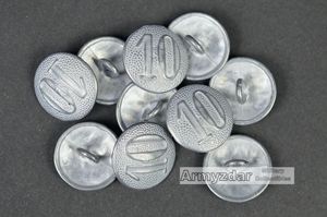 Repro German Shoulder Straps Button nr. 10 '19mm'