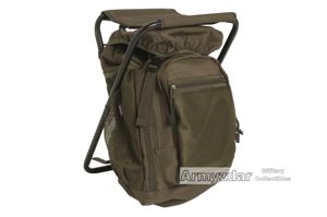 Backpack with chair – green