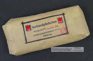 Repro German DRK dressing 'Verbandpäckchen'