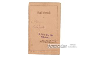 Soldbuch '3. Pion. Ers. Btl. Rek. Dep. L'