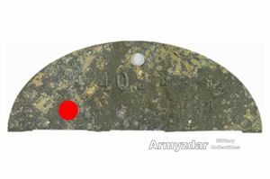 SS Half dog-tag 'SS-Pz.Gren.A.u.E.Btl.1'