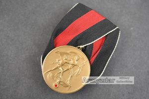 Medaille z. Erinn. an den 1. Oktober Ribbon bar