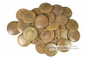 Italian bakelite brown button „24mm'
