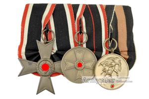 Ordenschnalle KVK ohne schw.+KVK Medaille 1939+Medaille z. Erinn. an den …