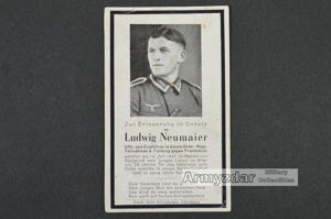 WH Death notice „Ludwig Neumaier'