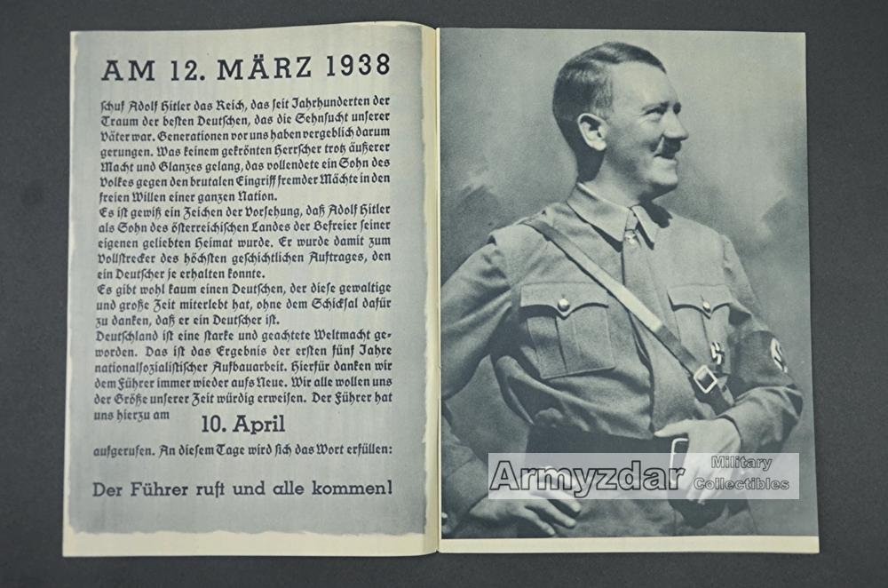 Voting brochure Ein Volk Ein Reich Ein Führer — image 3