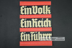 Voting brochure Ein Volk Ein Reich Ein Führer