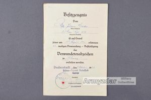 Verwundetenabzeichen decree