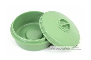 Repro German green plastic salt dish