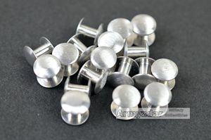 Repro German aluminium rivet for chinstrap