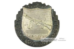 Czechoslovakian silver badge for light MG shooter