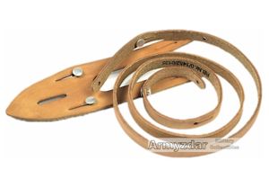 Repro German binocular leather neck strap + buttoning flap – …