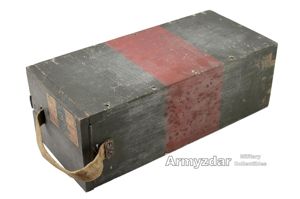 German wooden case for blank cartridges