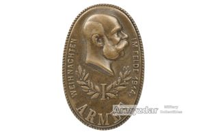 Austria-Hungary cap badge 'WEIHNACHTEN IM FELDE 1914. I. ARMEE'