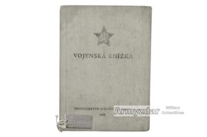Czechoslovakian army book + dog-tag