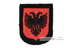 SS Embroidered sleeve shield 'Albanian volunteer'