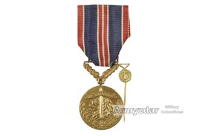 Czechoslovakian medal 'Za chrabrost' + stickpin