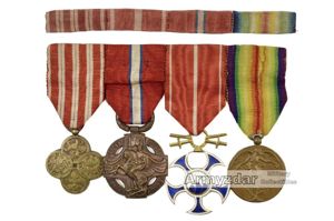 Czechoslovakian 4 medals bar