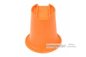 Repro German orange plastic drinking cup