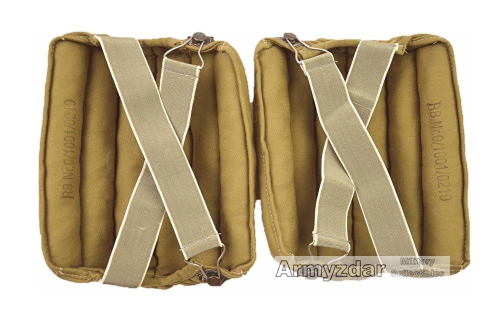 Repro German FJ knee pads – tan colour — image 2