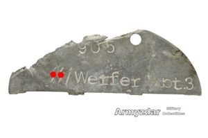 SS Half dog-tag – SS/Werfer Abt.3