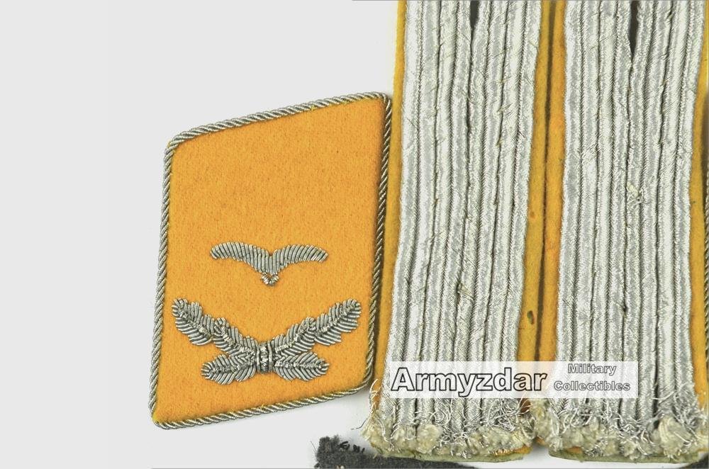 LW Leutnant collar tabs+shoulder boards+eagle– fliegende Truppe — image 2