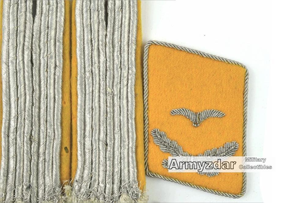 LW Leutnant collar tabs+shoulder boards+eagle– fliegende Truppe — image 3