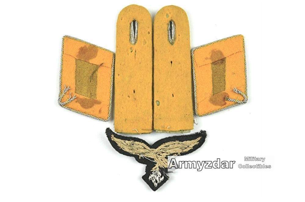 LW Leutnant collar tabs+shoulder boards+eagle– fliegende Truppe — image 5