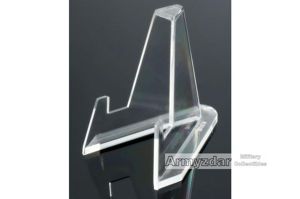 Plastic stand for medals and badges