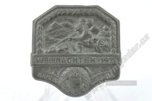 Austria-Hungary cap badge – WEIHNACHTEN 1915 ARMEEGA G.D.K.ROHR