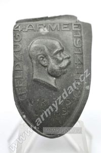 Austria-Hungary cap badge – FELDZUG 4.ARMEE 1914-16