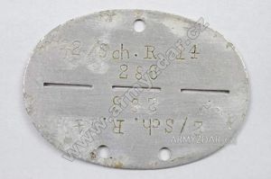 German dog-tag – 2/Sch. R. 14