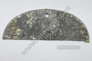 German half dog-tag – M 326 RAD 2/330/632