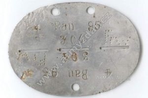 ID dog-tag – 4 Bau 95 Frw