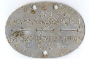 ID dog-tag – JNF. PZ. ABW. ERS. KP. 69