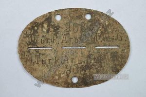 WH dog-tag – 8/1.Turk.Arb.Btl.WiG Frw. (6158)
