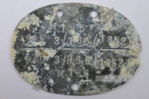 RAD dog-tag – 3/165/1853 M165