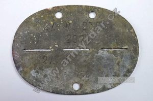 ID dog-tag – 2/. N. 230. 207.