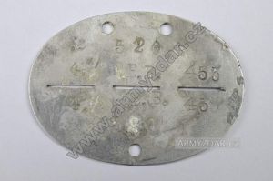 ID dog-tag – 4./ J.E.B. 453