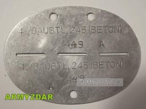ID dog-tag – building btl. (BETON)