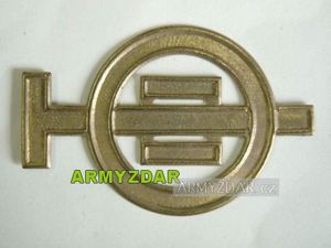 Austria-Hungary cap badge – machine gun