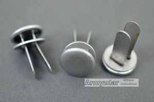 Repro WW2 German helmet split pins set 'steel'