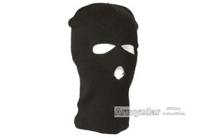 Feinstrick 3 holes Balaclava – black
