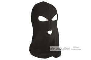 3 holes Cotton Balaclava – black