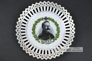WW1 German patriotic plate “Wilhelm II”